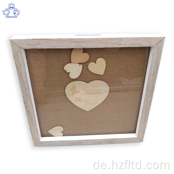 3D MDF Shadow Box Display für Hochzeit